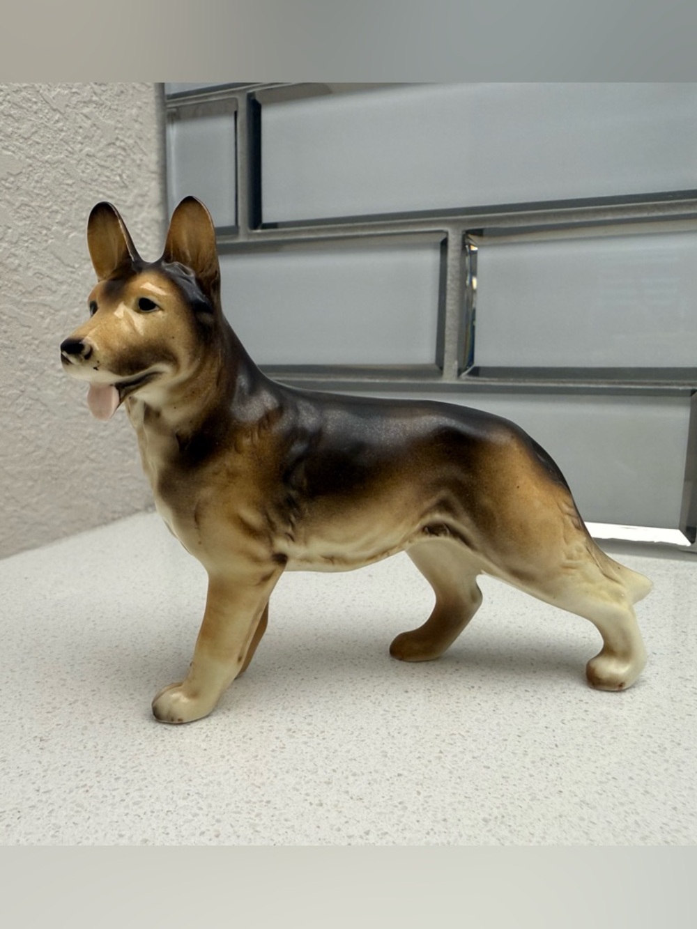 Vintage German Shepherd Ceramic Porcelain Dog Figurine 1950s 1960s - Picture 3 of 12